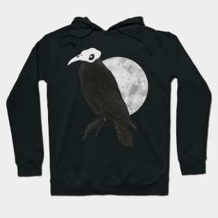 I am the raven - Black and White Hoodie